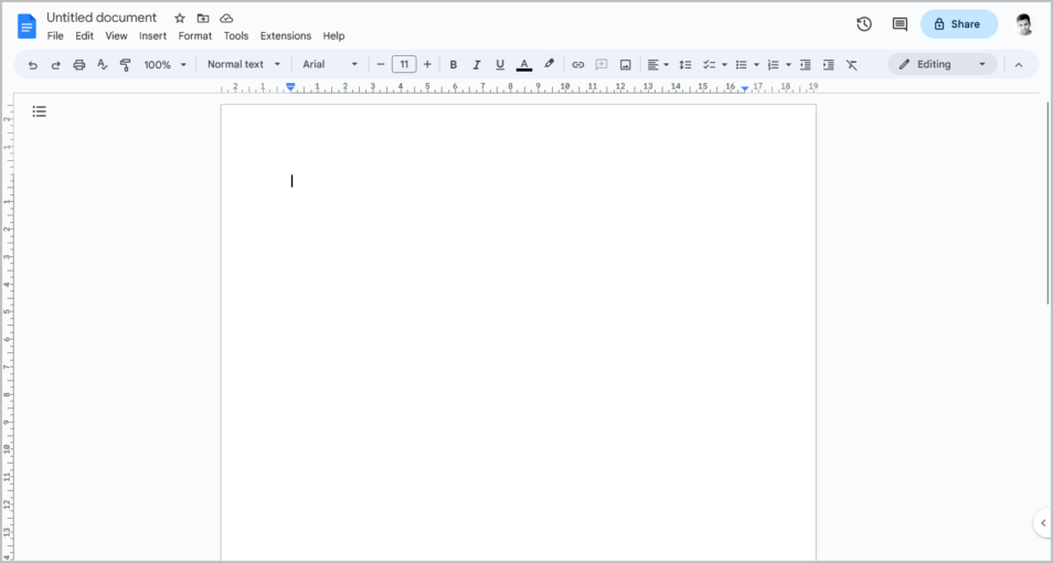Google docs menu bar missing fix 