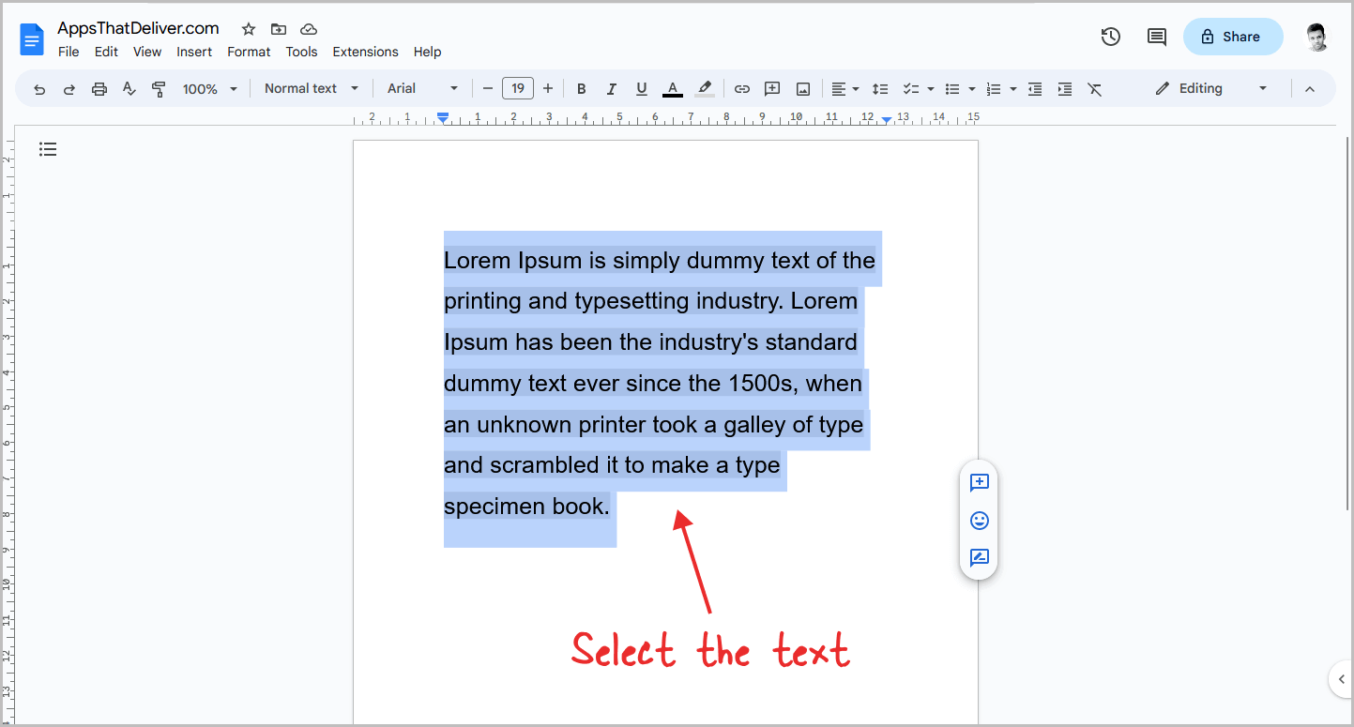 how to remove text from image in google docs