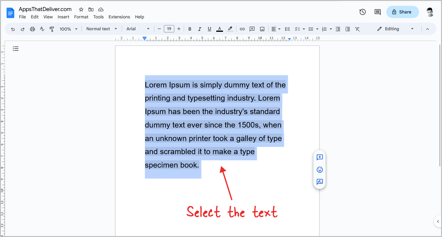 Google Docs Remove Text Background Color