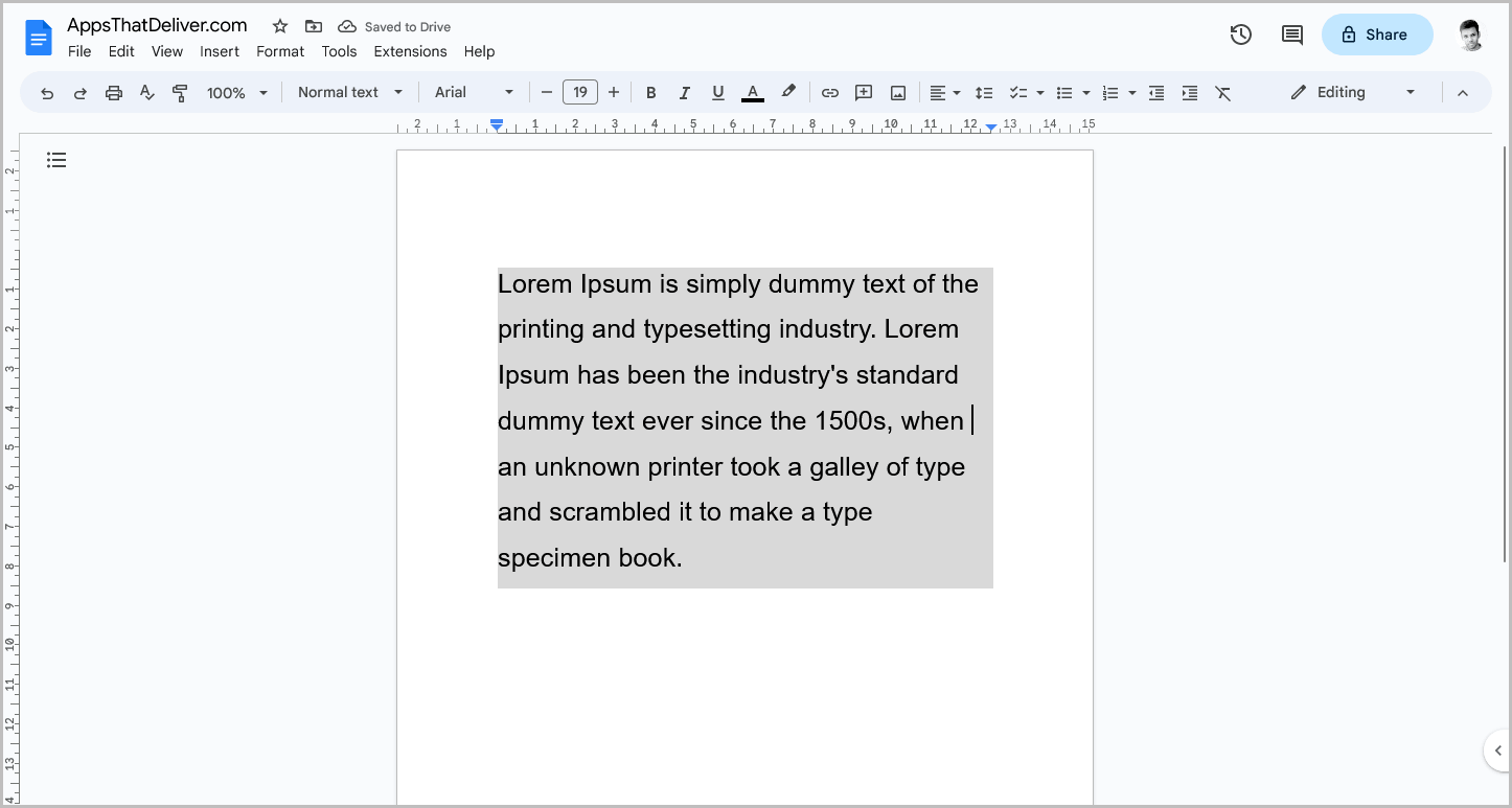 Google Docs Remove Text Background Color