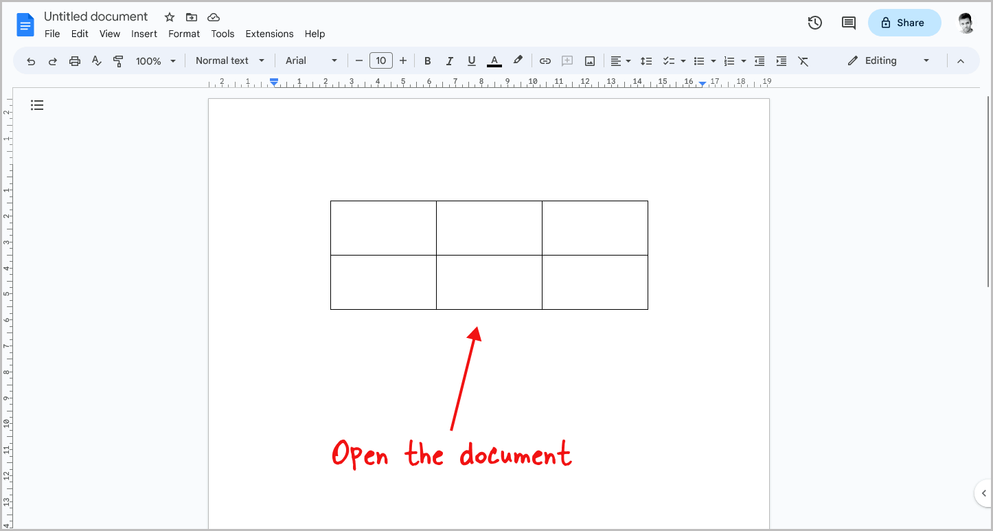 How to Delete a Column in Google Docs