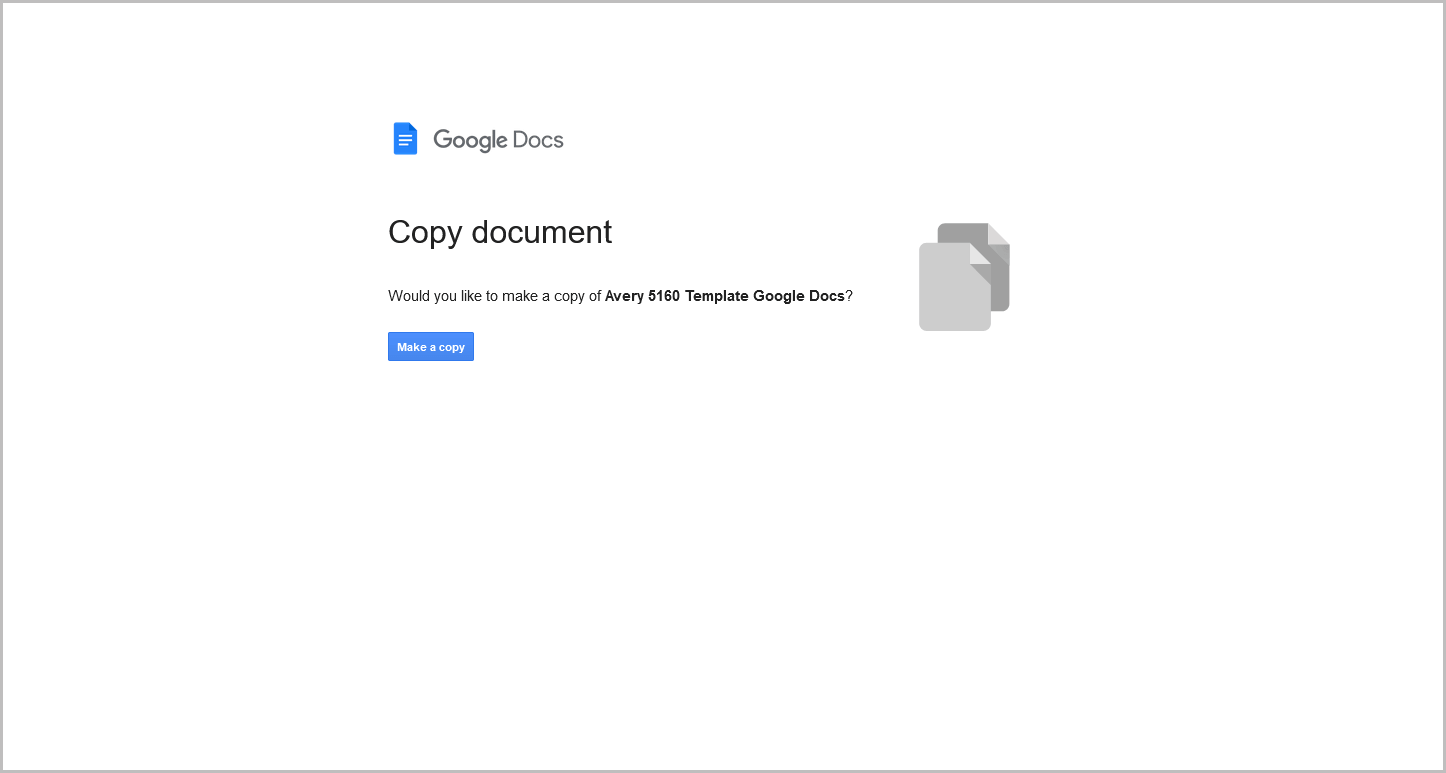 How to Force a Copy in Google Docs