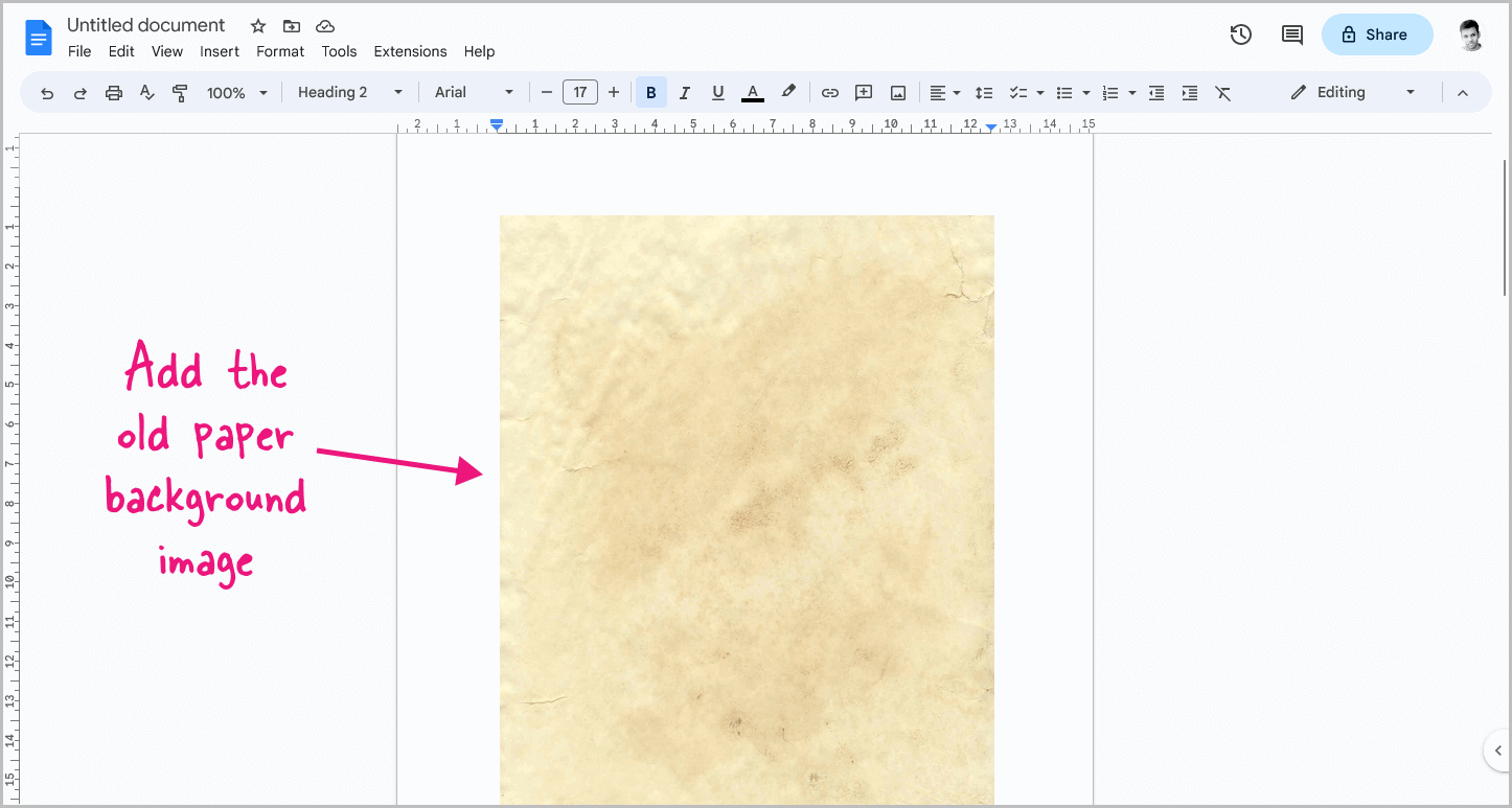 How to Make a Google Doc Look Like Old Paper