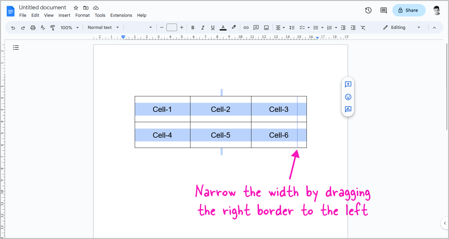 how-to-make-a-table-smaller-in-google-docs