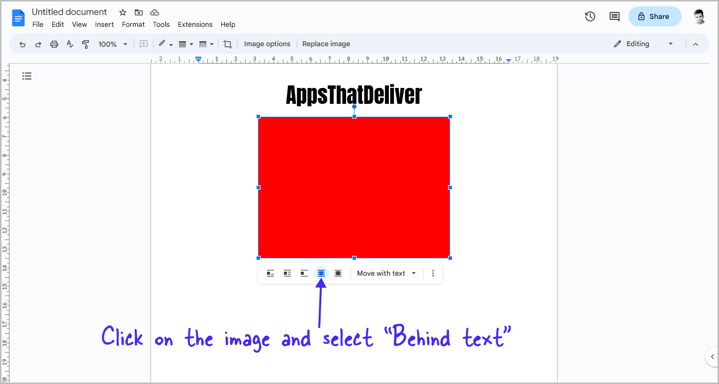How to Put Text Over an Image in Google Docs