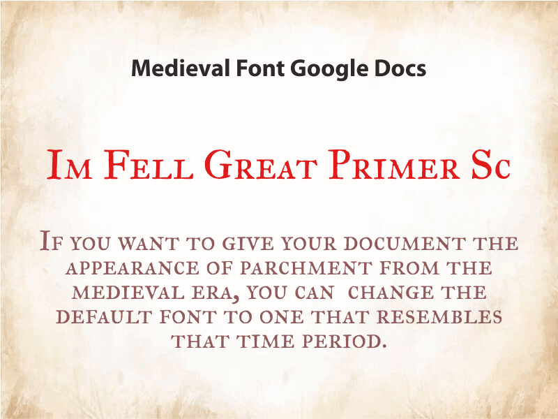 Medieval Font Google Docs