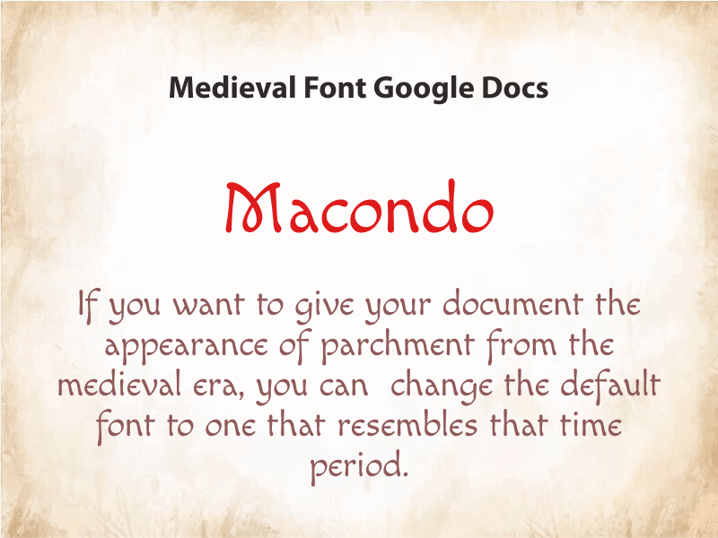 Medieval Font Google Docs