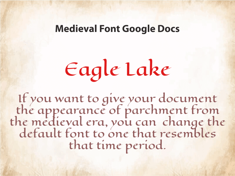 Medieval Font Google Docs