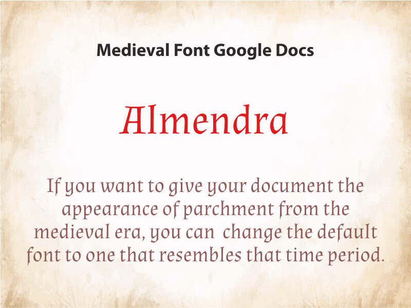 Medieval Font Google Docs