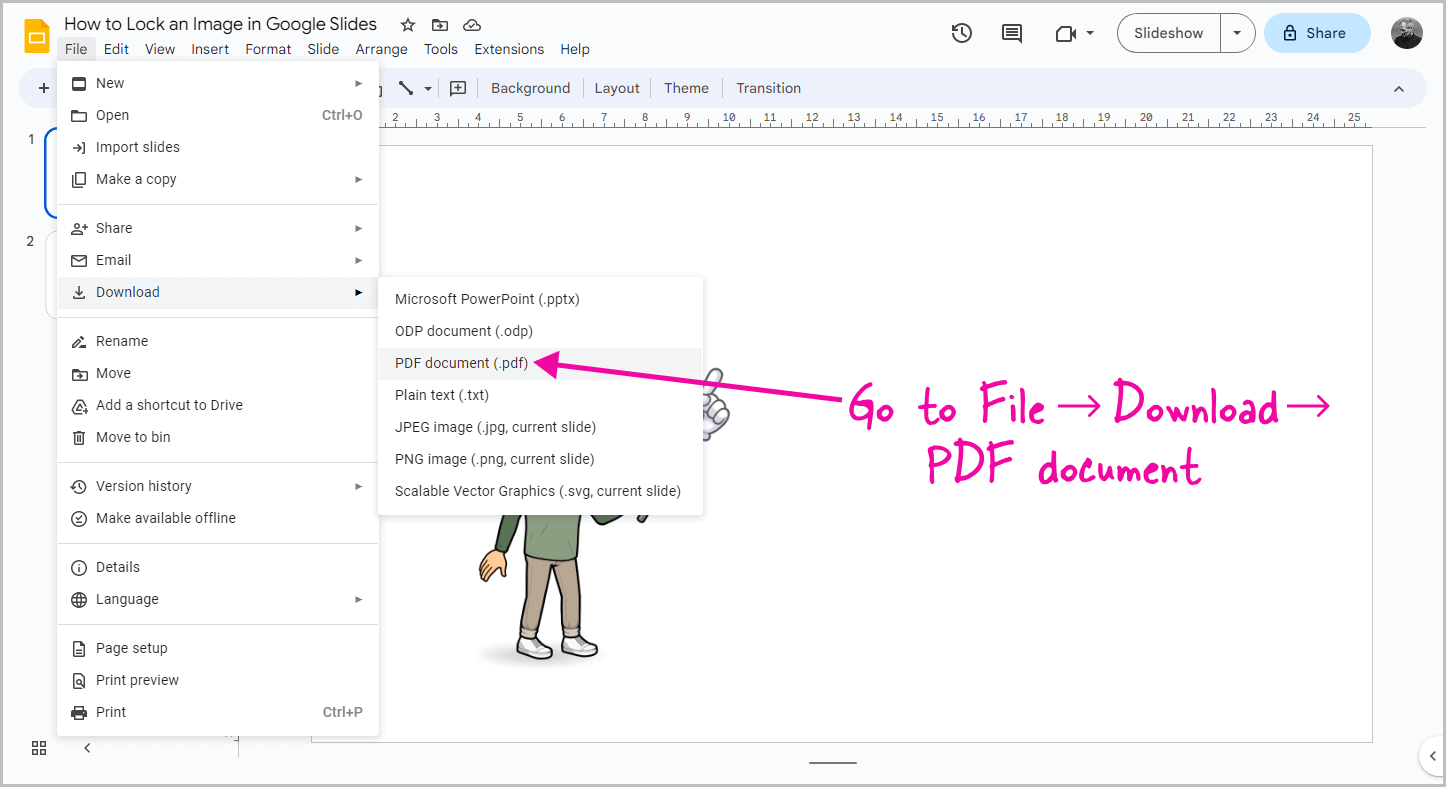how-to-lock-an-image-in-google-slides