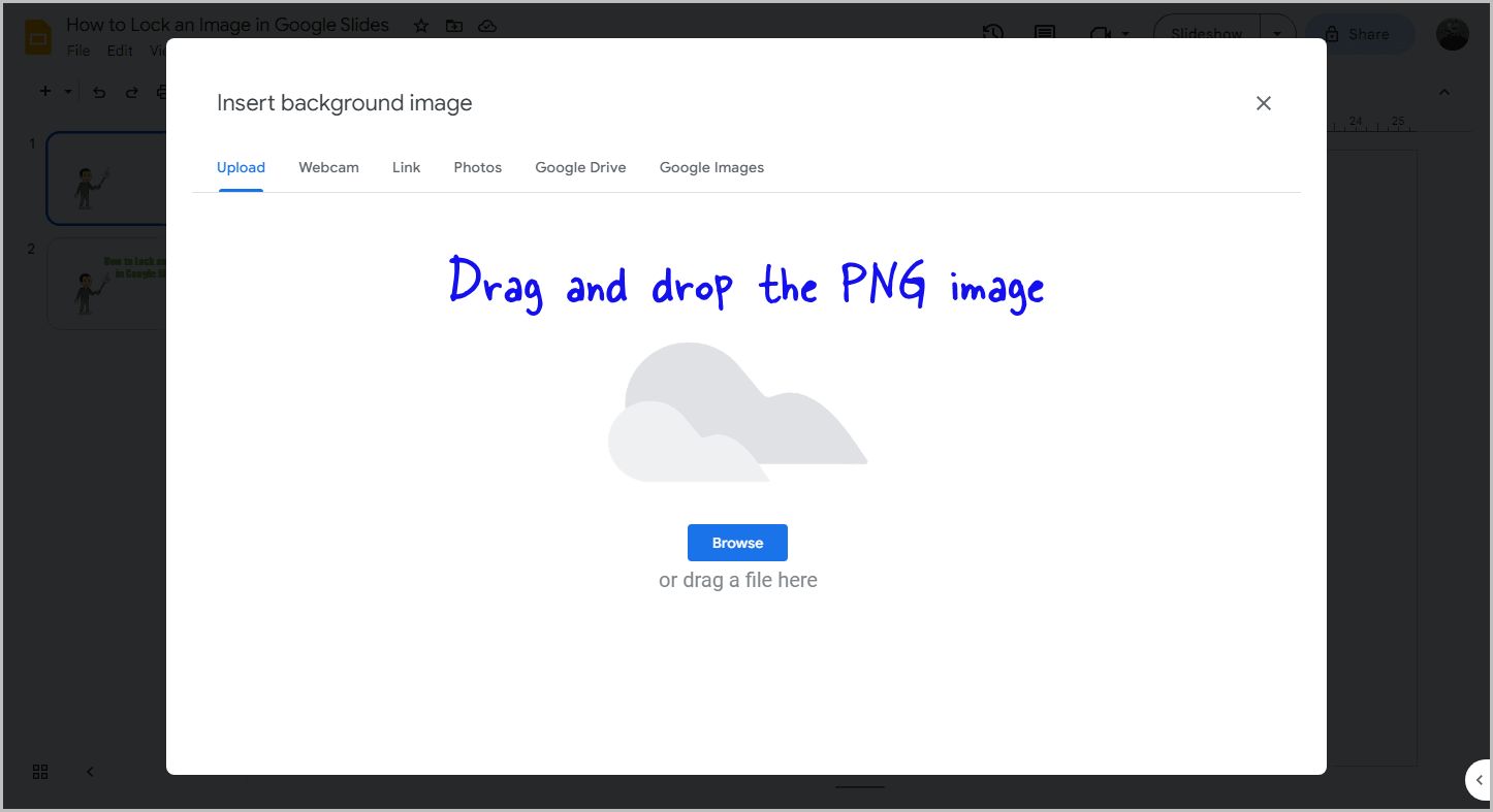 How to Lock an Image in Google Slides