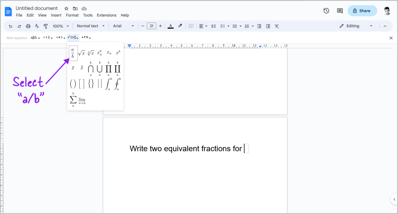 3 Easy Ways to Make Fractions in Google Docs