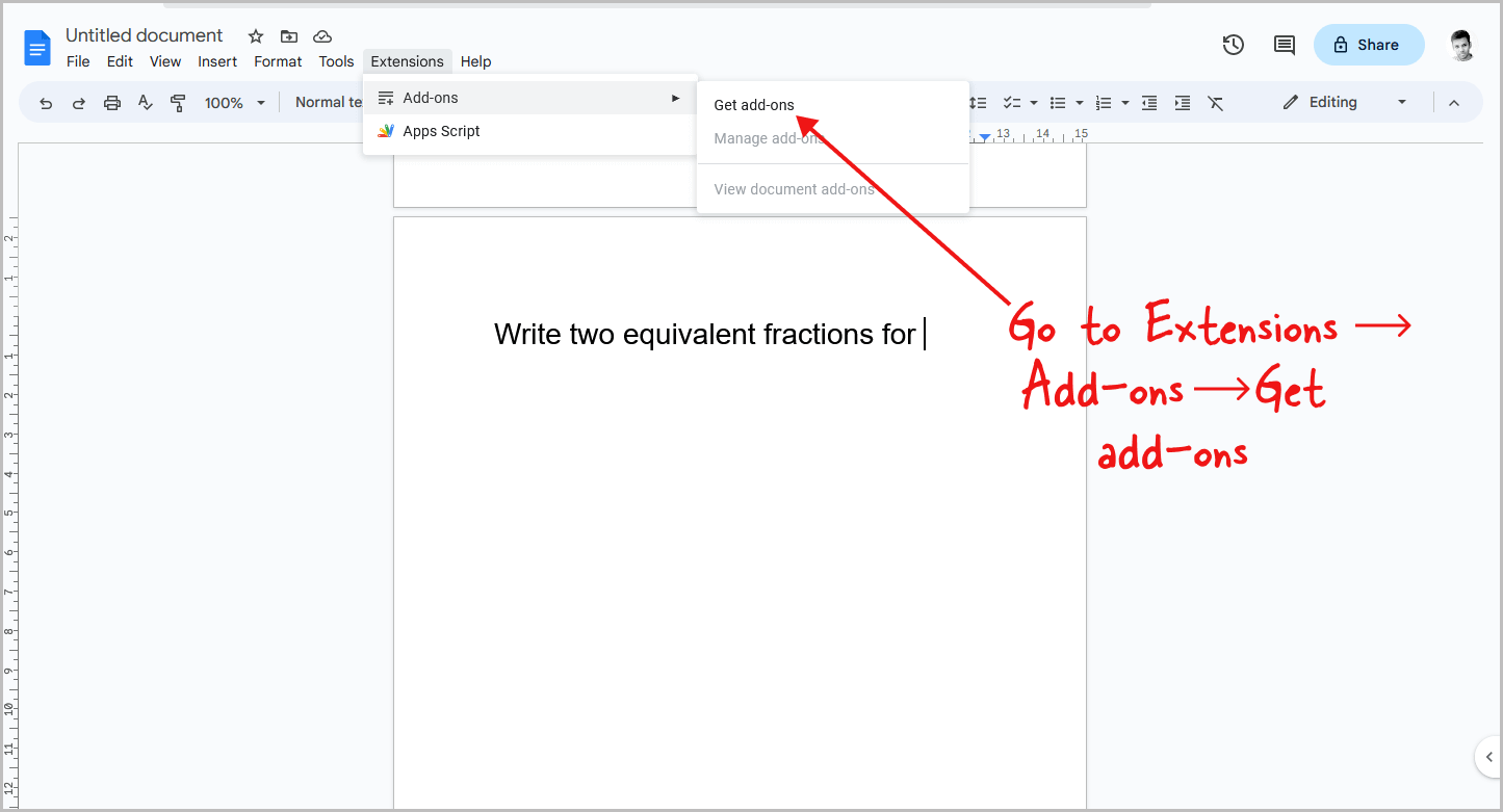 How to Make Fractions in Google Docs