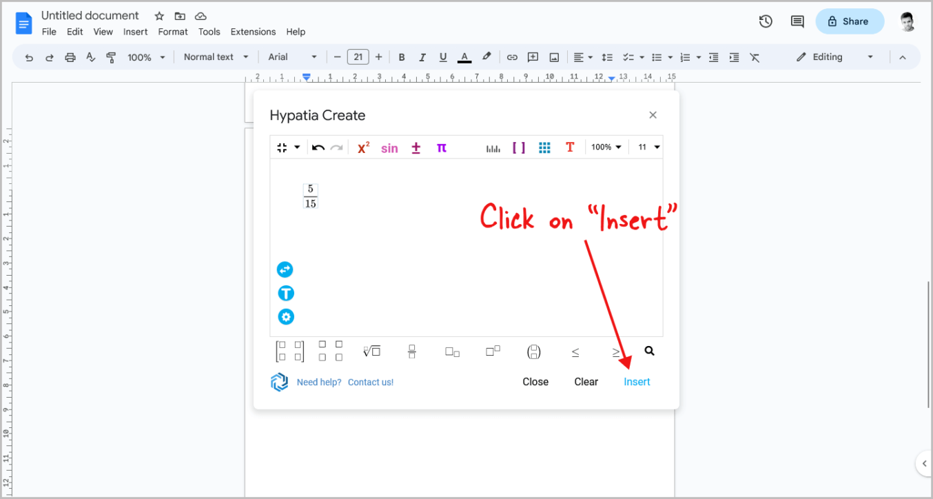 How To Make Custom Fractions In Google Docs