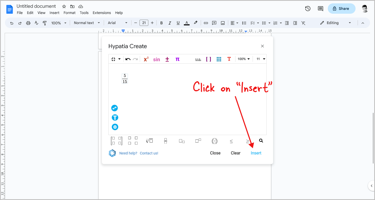 How to Make Fractions in Google Docs