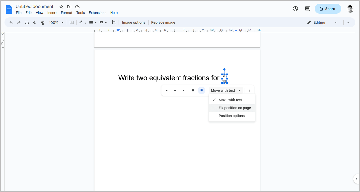 How to Make Fractions in Google Docs