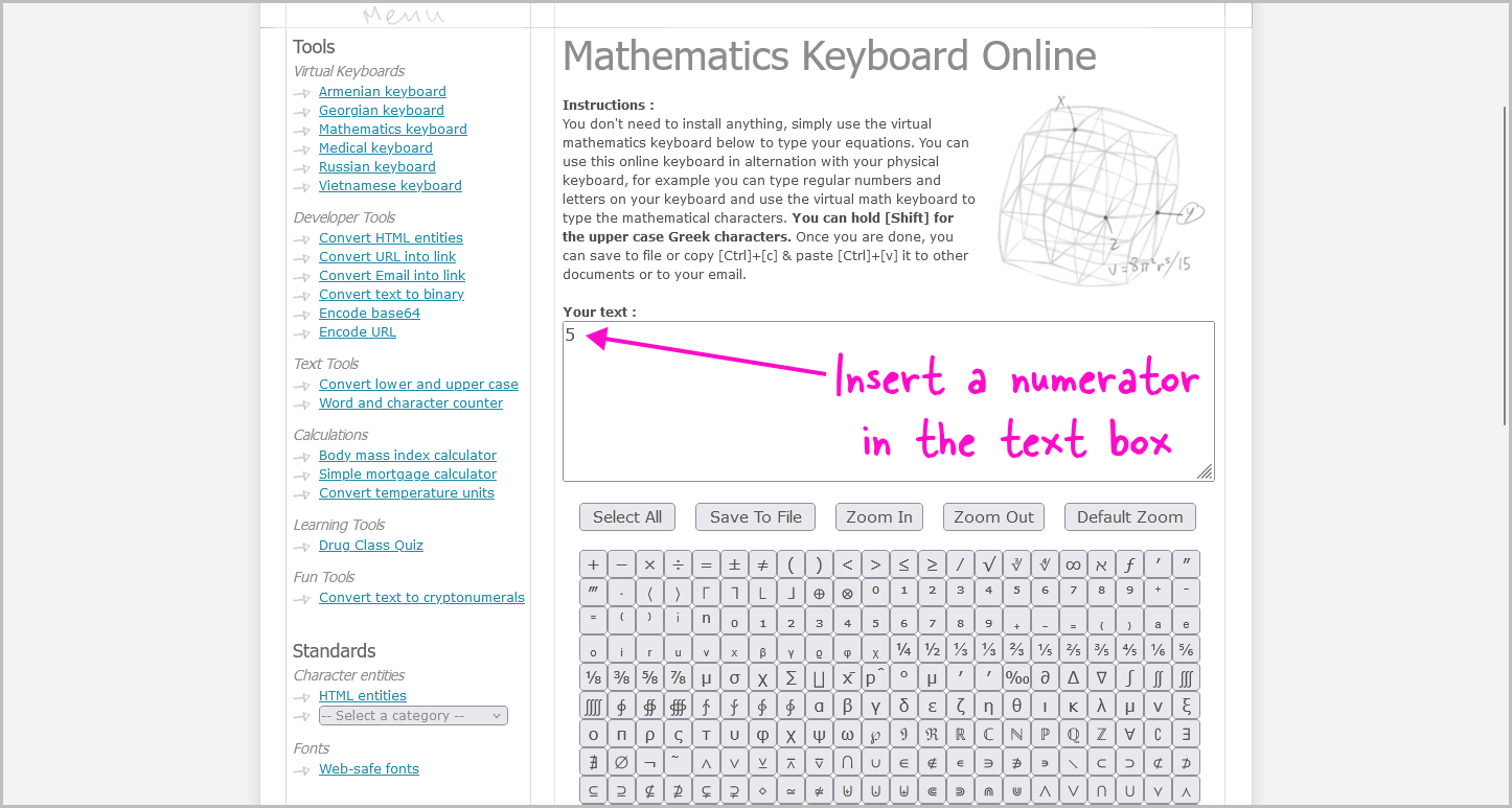 How to Make Fractions in Google Docs