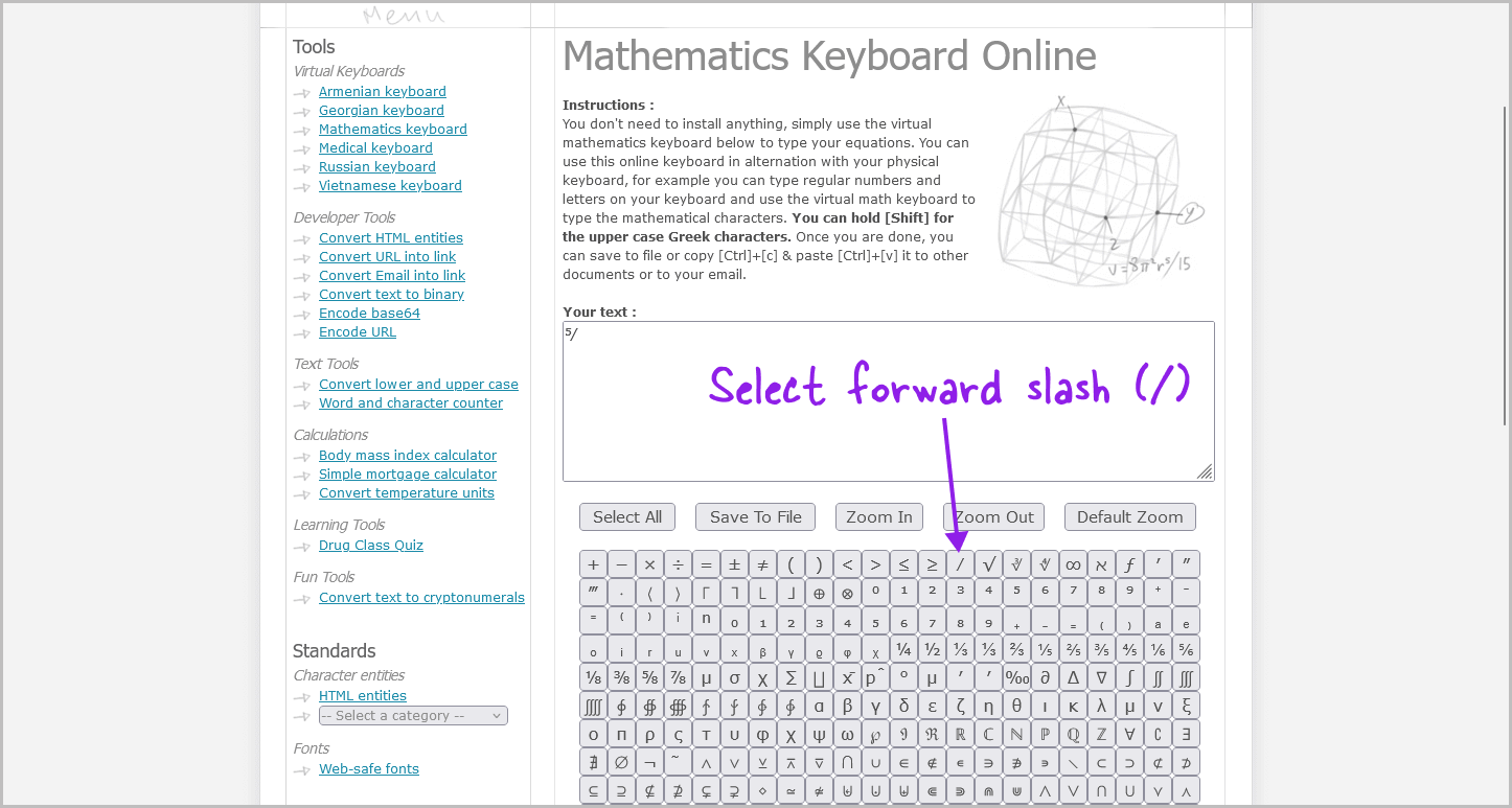 How to Make Fractions in Google Docs