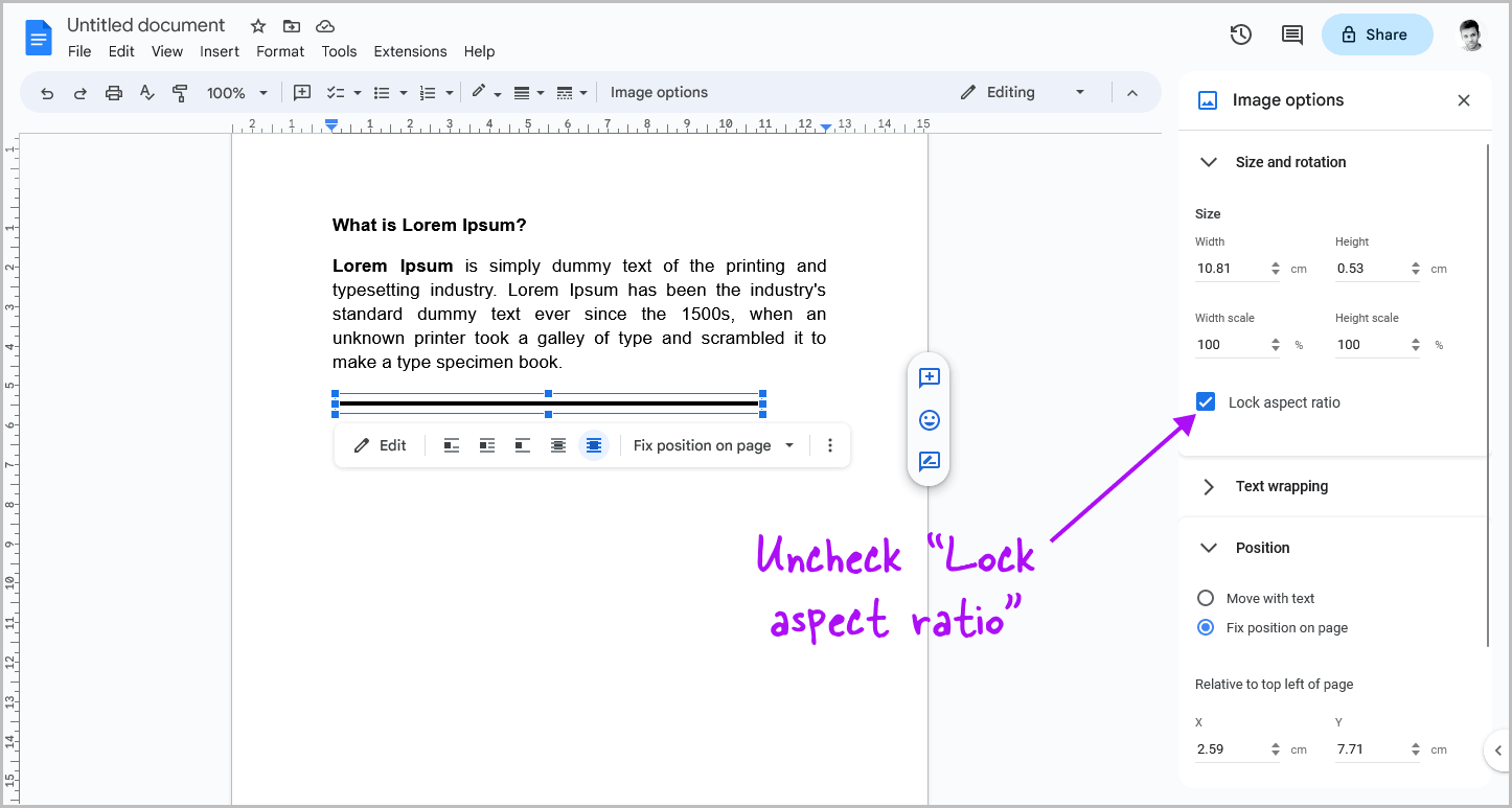 How to Make Horizontal Line Thicker in Google Docs