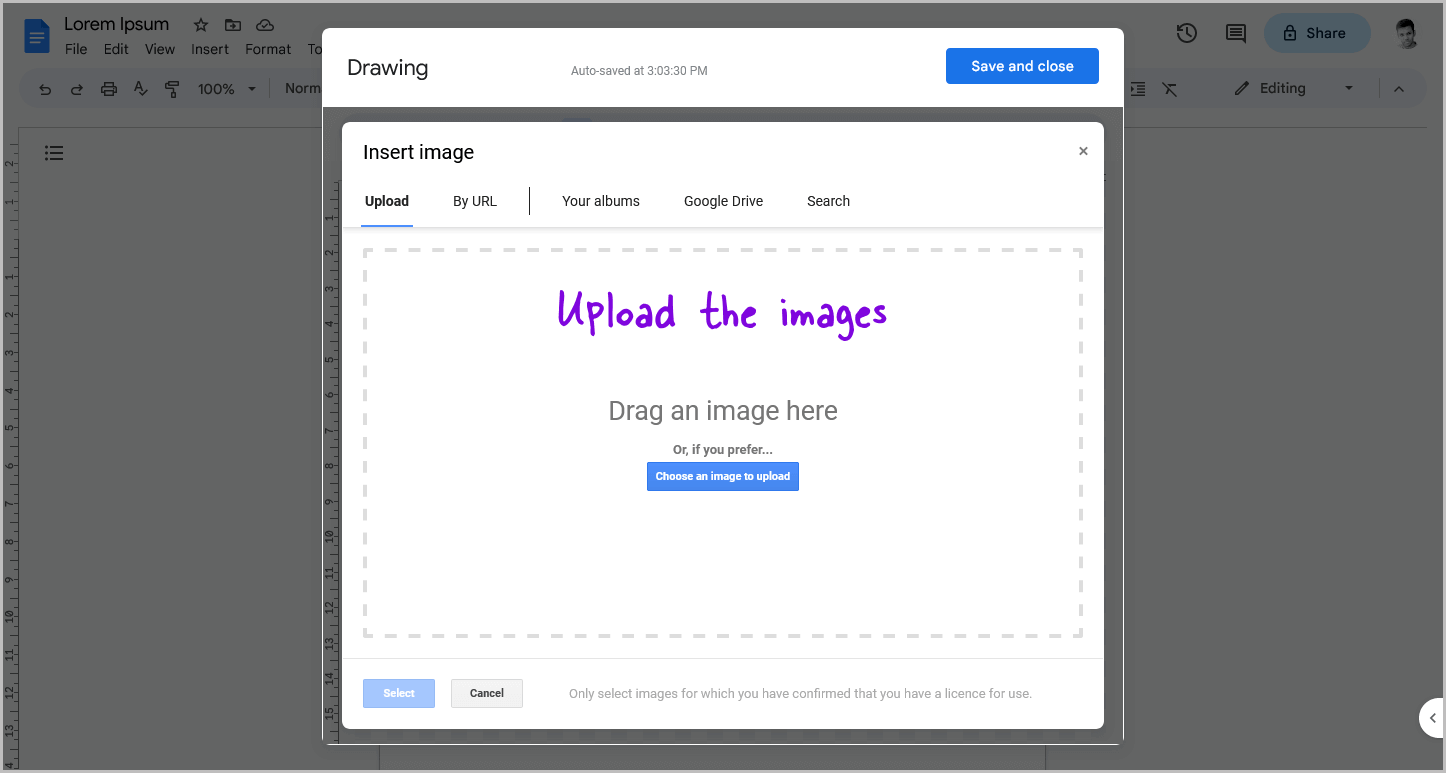 How to Select Multiple Images in Google Docs