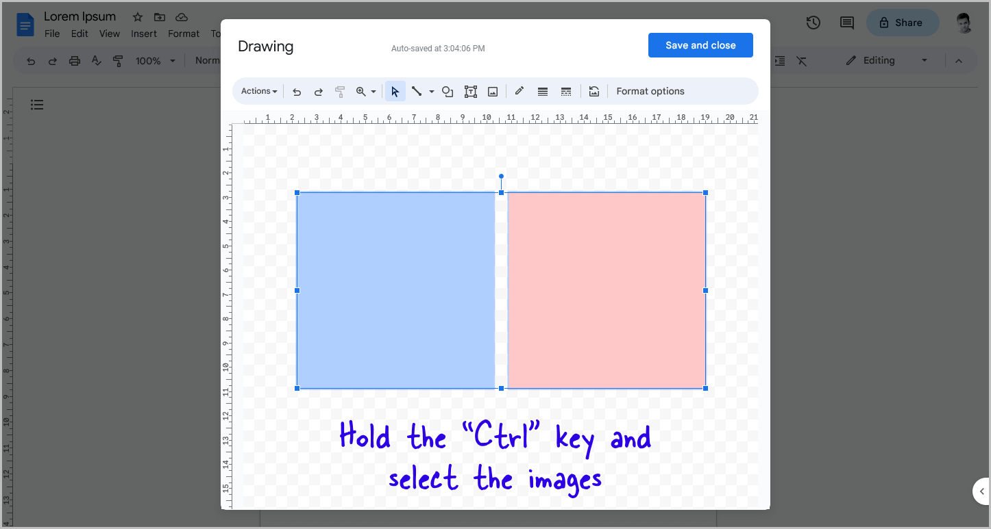 How to Select Multiple Images in Google Docs