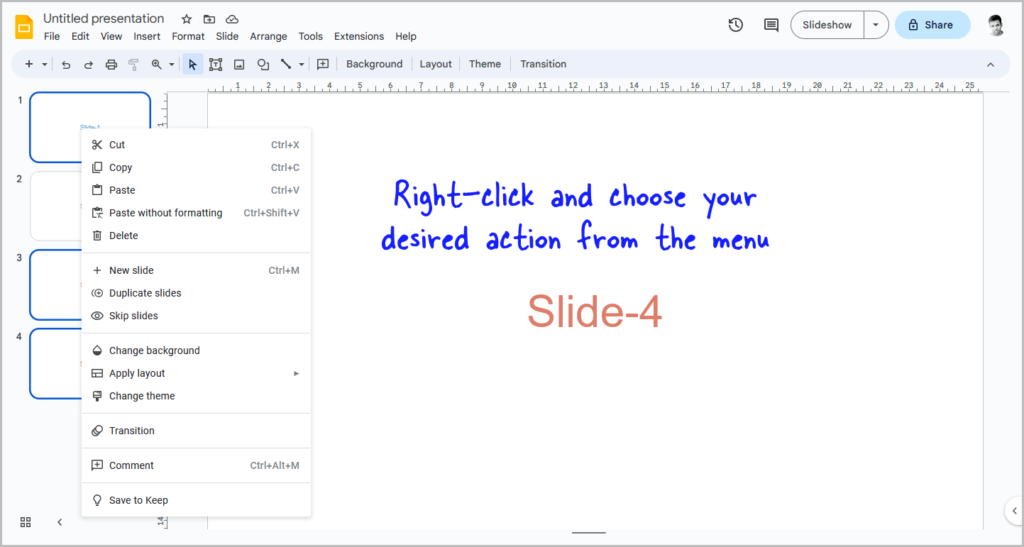 google slides multiple themes in one presentation