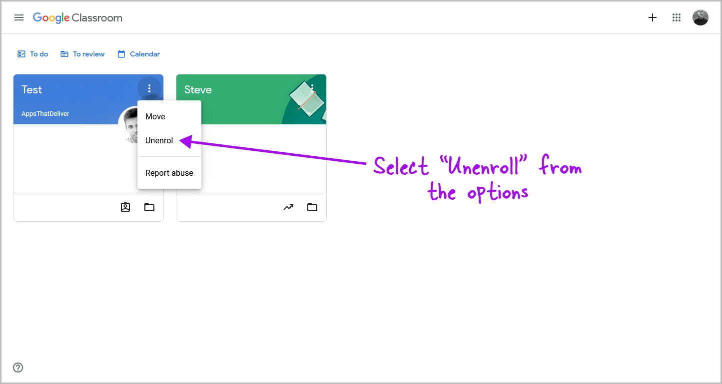 How to Unenroll From a Google Classroom