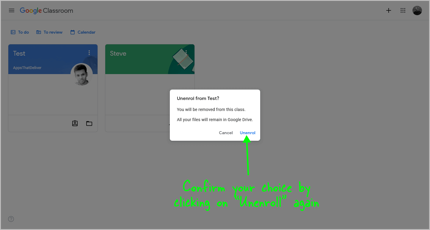 How to Unenroll From a Google Classroom