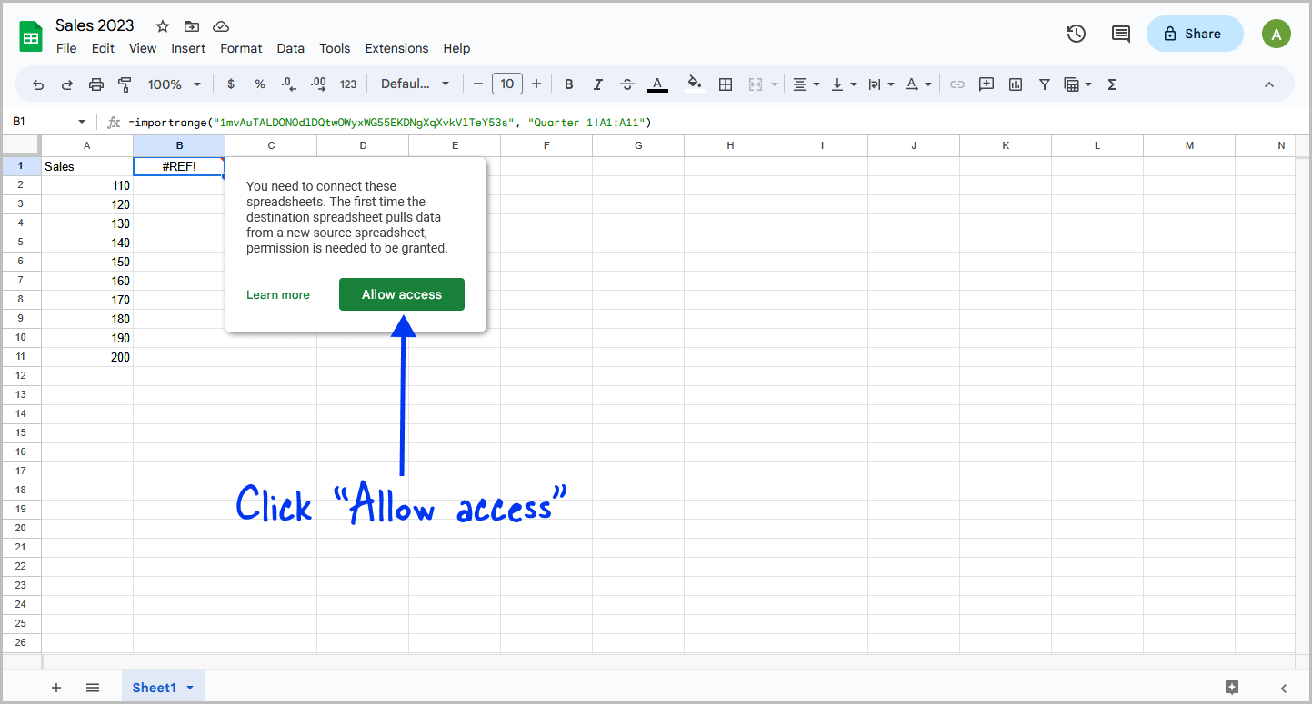 Cannot Find Range or Sheet for Imported Range