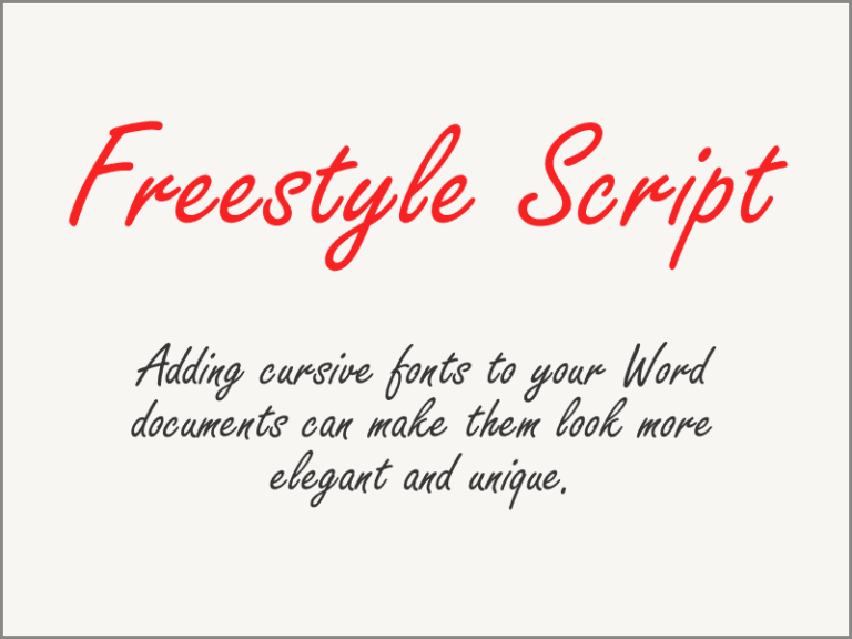 The Best Cursive Fonts For Word In 2024