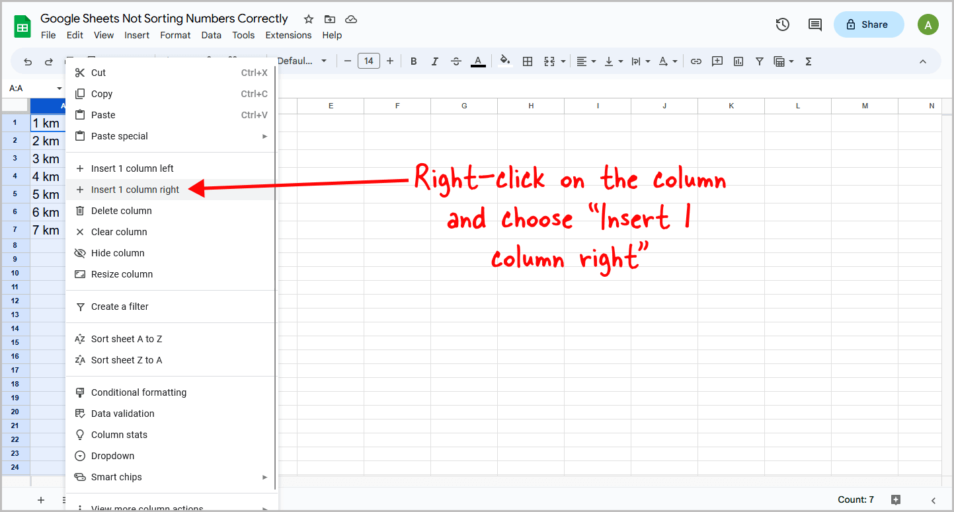 Google Sheets Not Sorting Numbers Correctly [FIX]