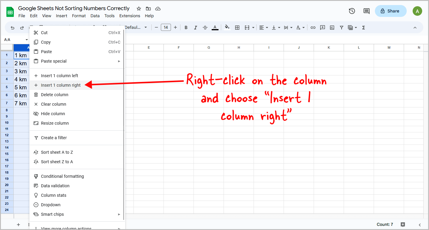 Google Sheets Not Sorting Numbers Correctly