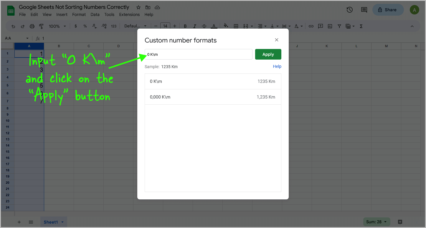 Google Sheets Not Sorting Numbers Correctly