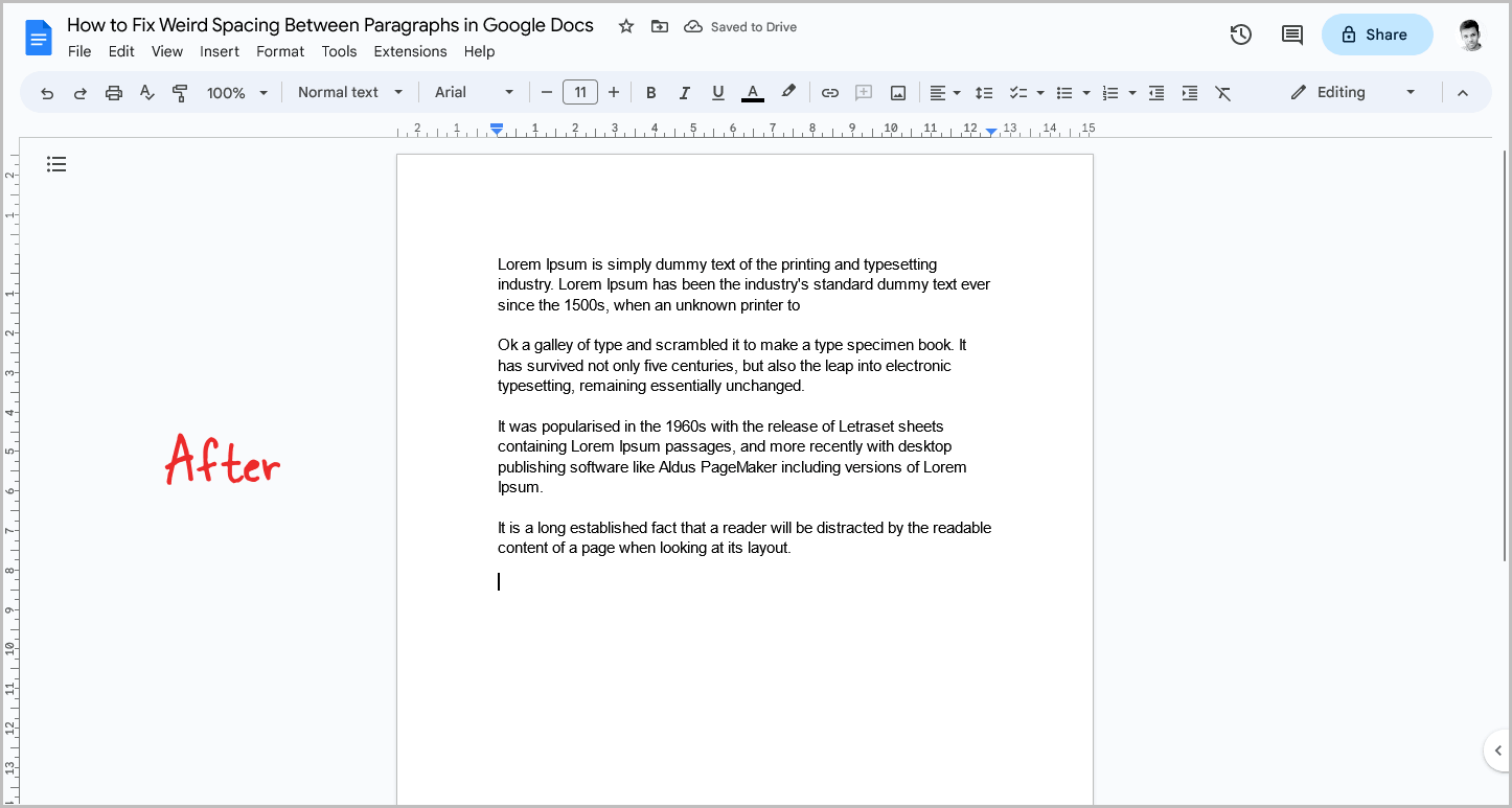 How to Fix Weird Spacing Between Paragraphs in Google Docs