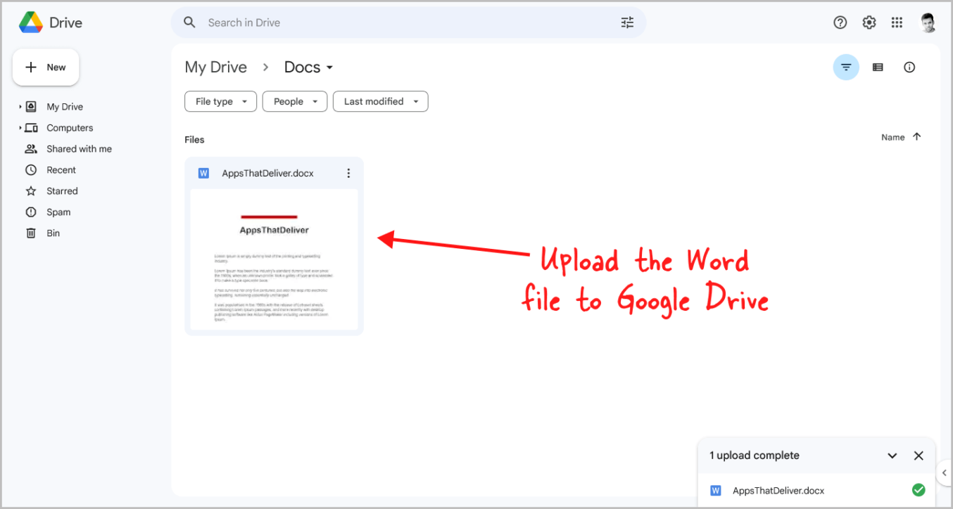 How To Insert A PDF Into A Google Doc