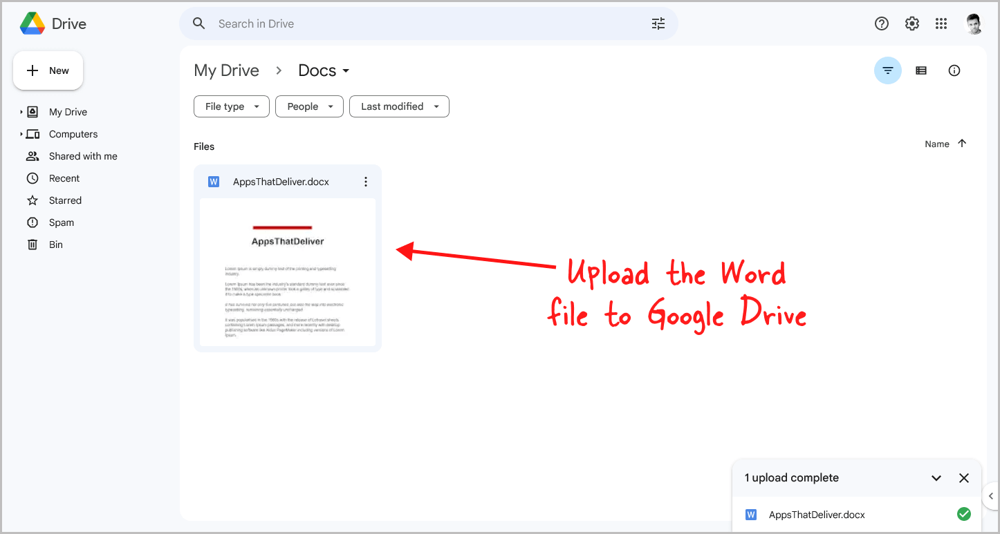 How to Insert a PDF Into a Google Doc