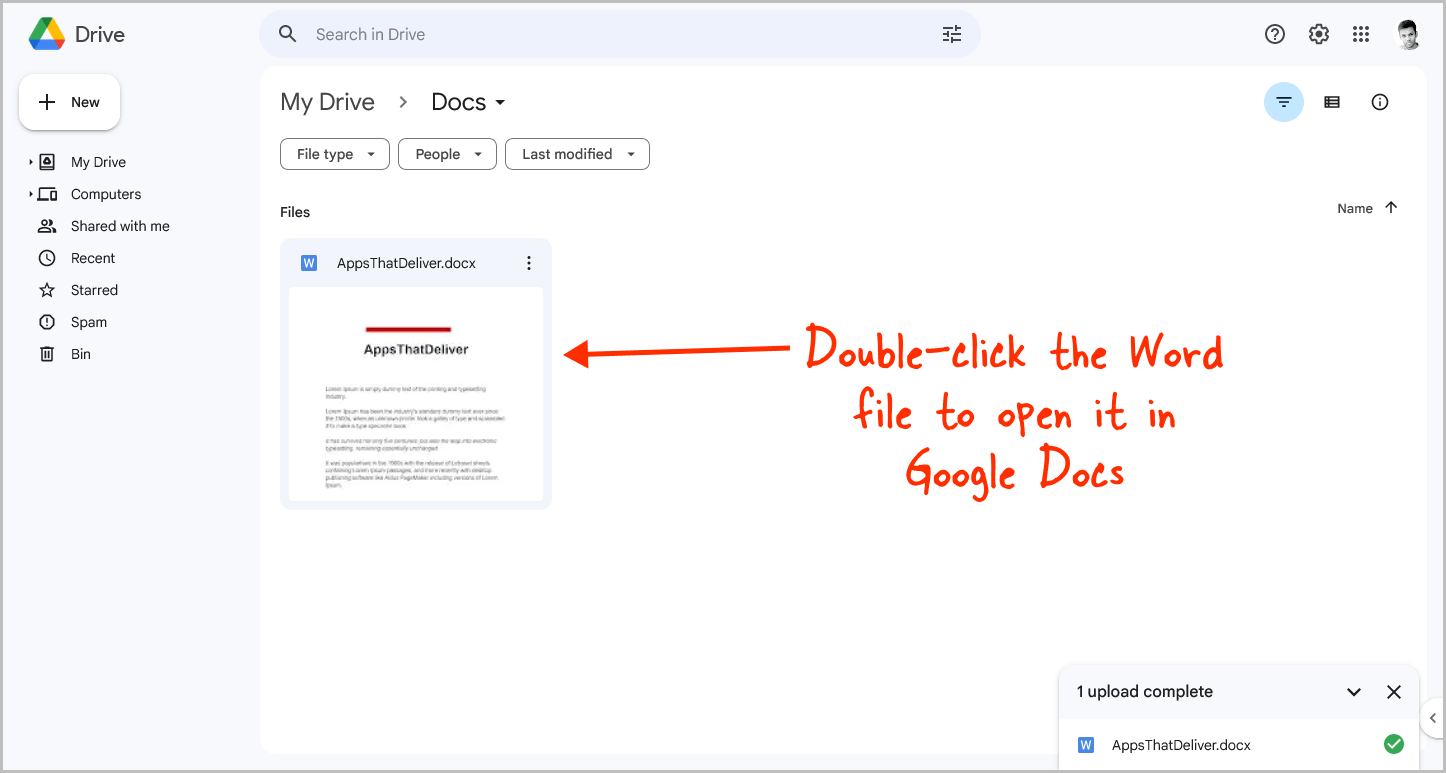 How to Insert a PDF Into a Google Doc