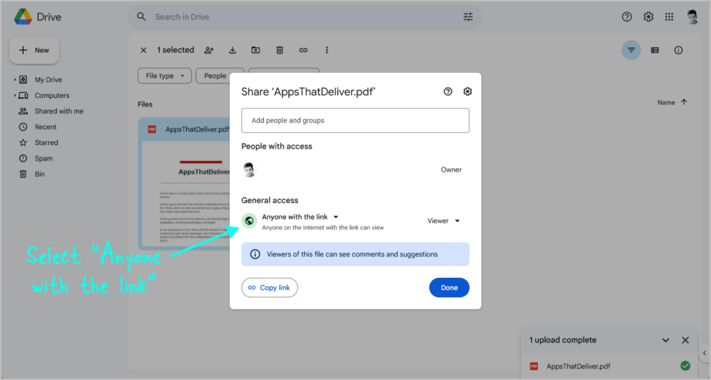 How To Insert A Pdf Link Into Google Docs