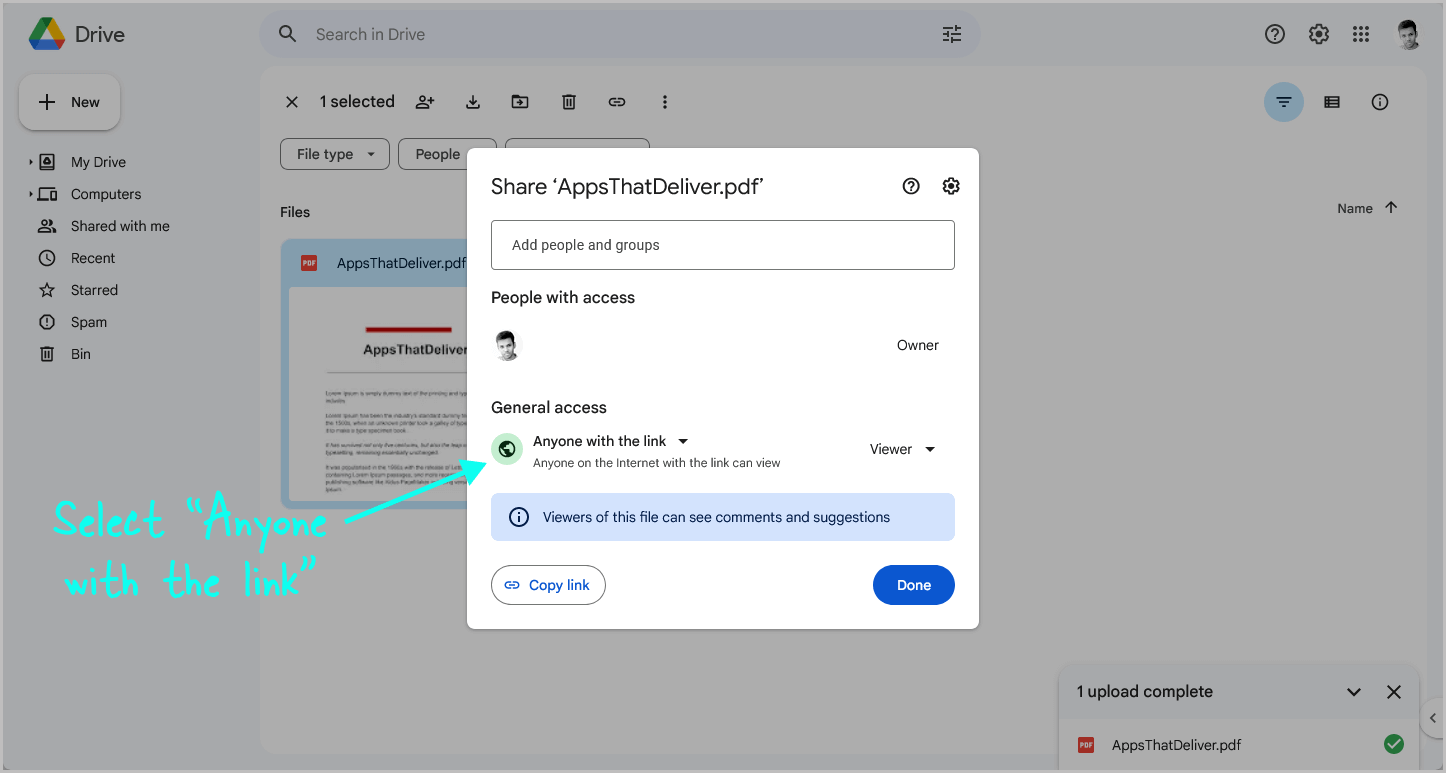 How to Insert a PDF Link Into Google Docs