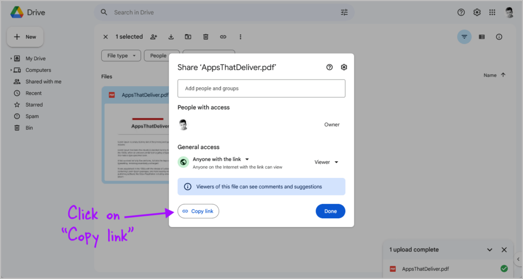 How To Insert A Pdf Link Into Google Docs