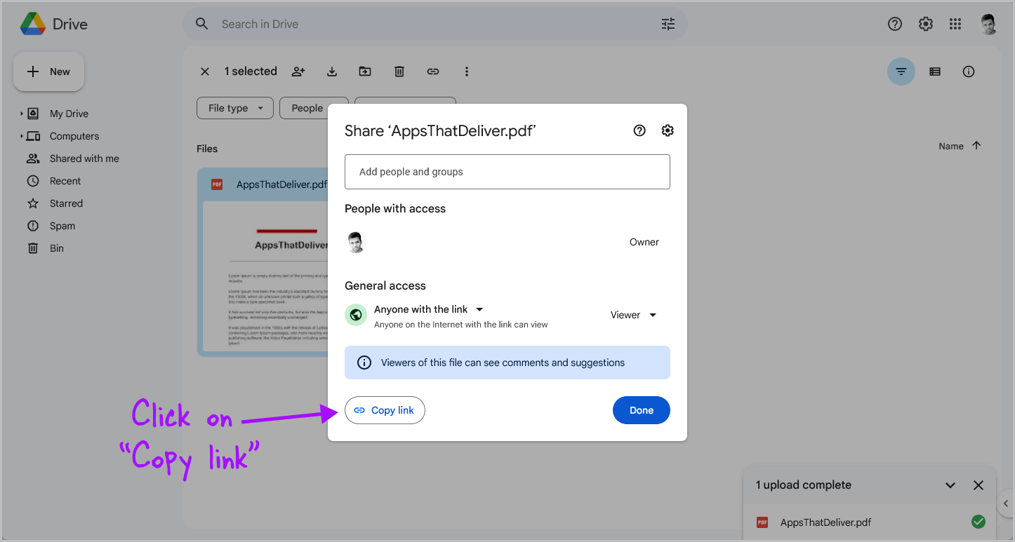 How to Insert a PDF Link Into Google Docs