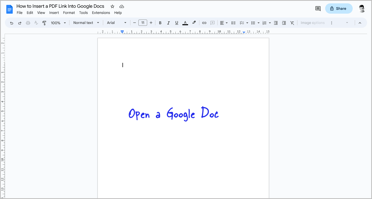 How to Insert a PDF Link Into Google Docs