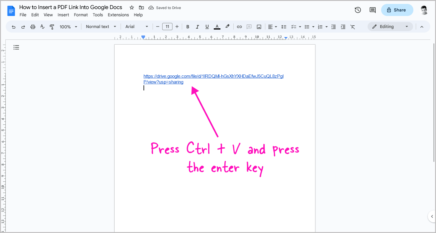 How to Insert a PDF Link Into Google Docs