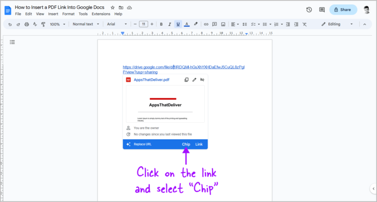 How to Insert a PDF Into a Google Doc