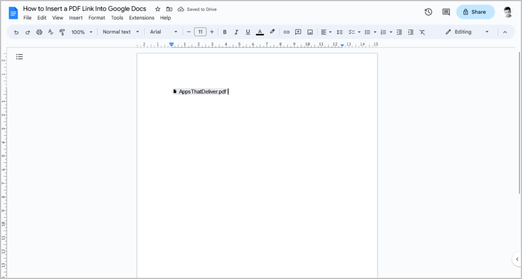 How to Insert a PDF Into a Google Doc