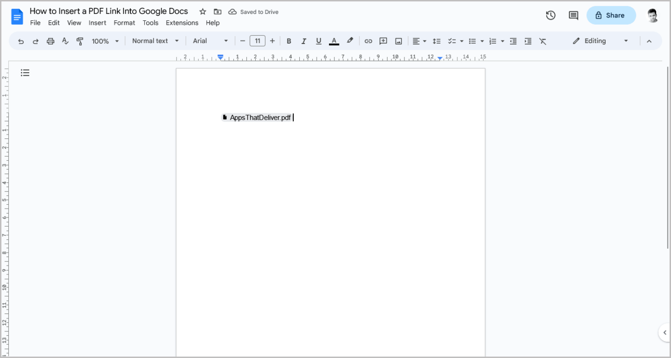 How To Insert A PDF Into A Google Doc