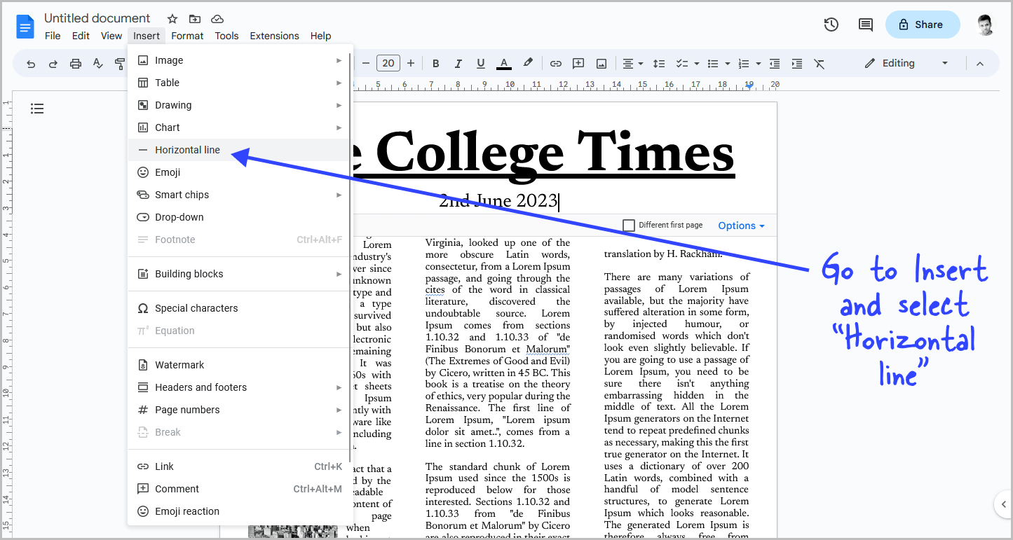 How to Make a Newspaper on Google Docs