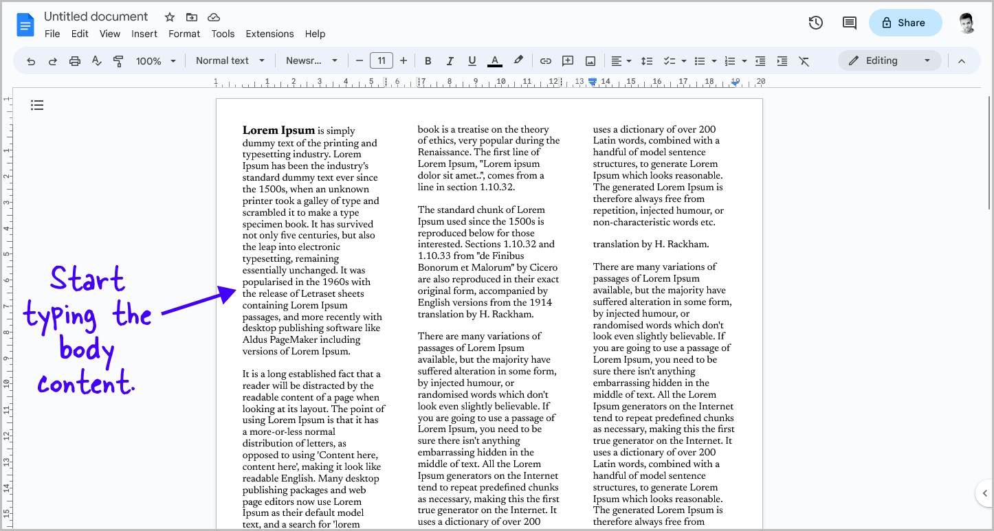 How to Make a Newspaper on Google Docs