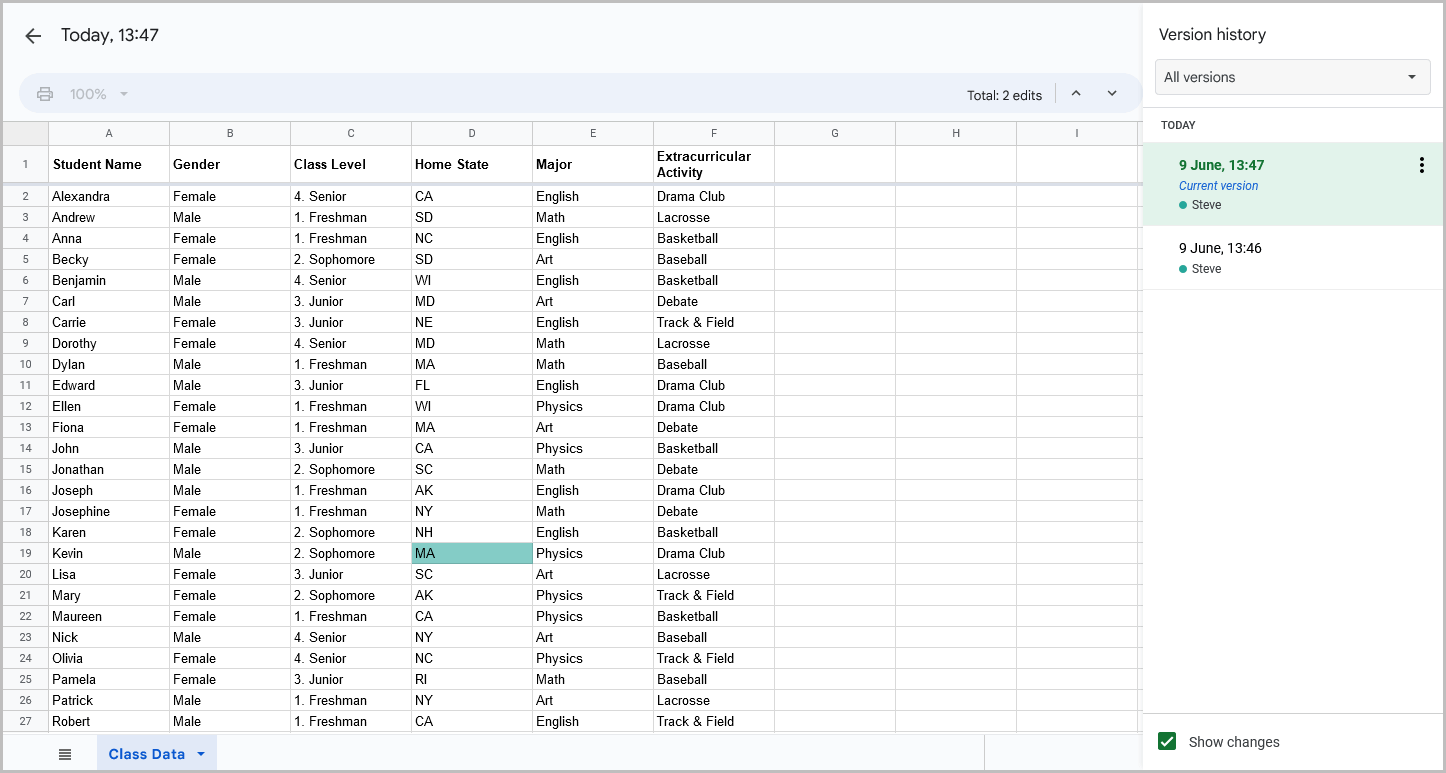 Smooth Scrolling Google Sheets