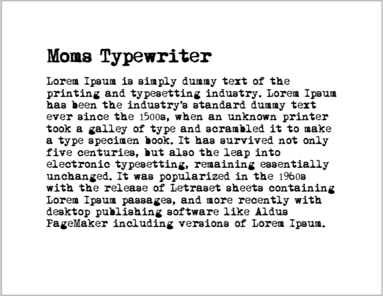 Best Typewriter Fonts for Word [FREE]